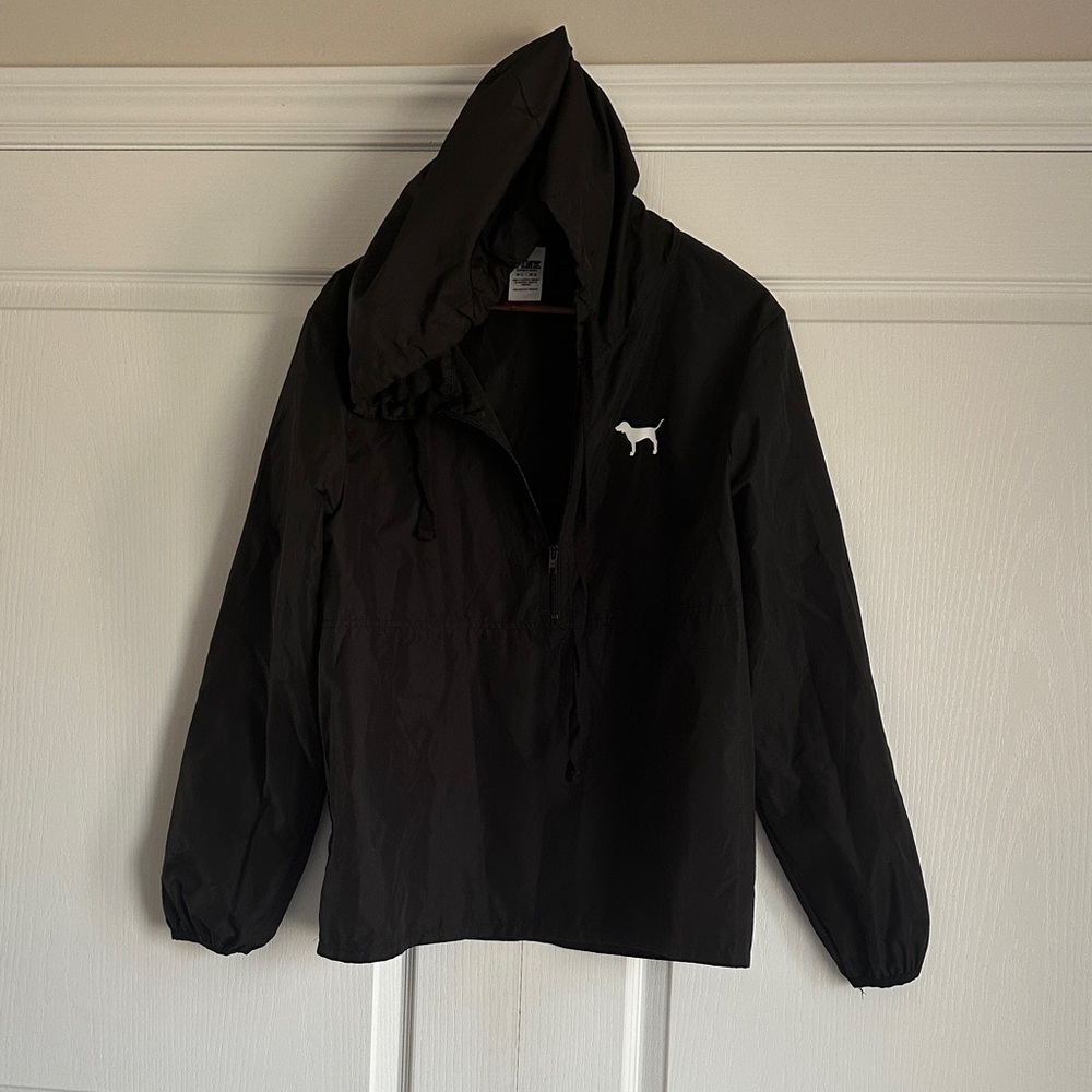 Victoria's Secret Black Windbreaker Jacket